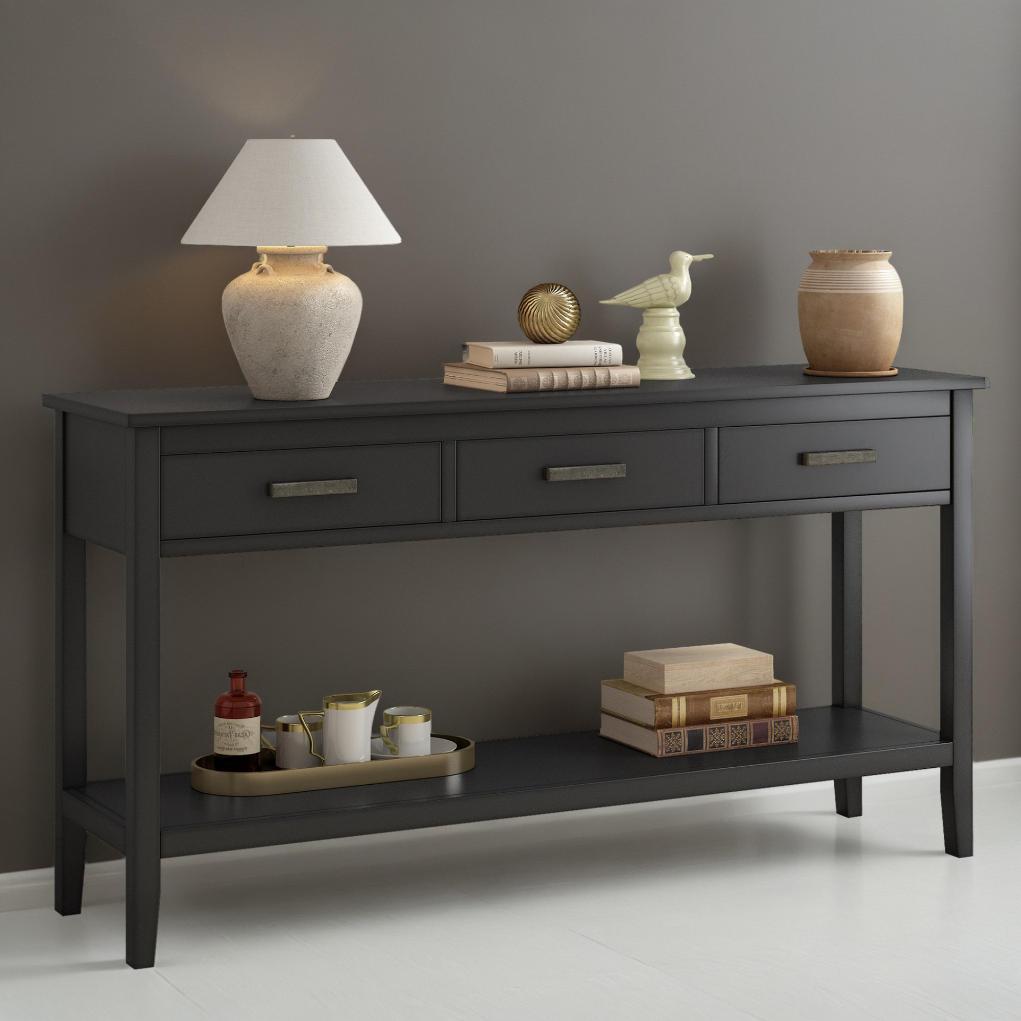 Orren Ellis 59" Console Table Entryway Side Table for Hallway Living